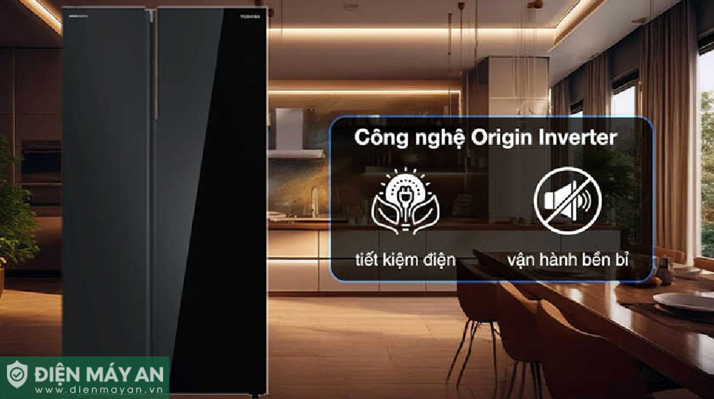 Tủ lạnh Toshiba Inverter 711 lít Side By Side GR-RS905WIA-PGV(22)-XK